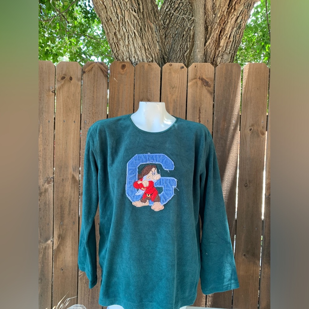 Vintage Grumpy big G Fleece sweatshirt size Large.